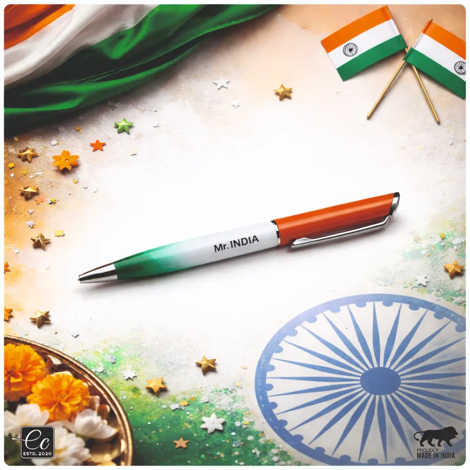 Premium INDIA-Tricolor Ball Pen